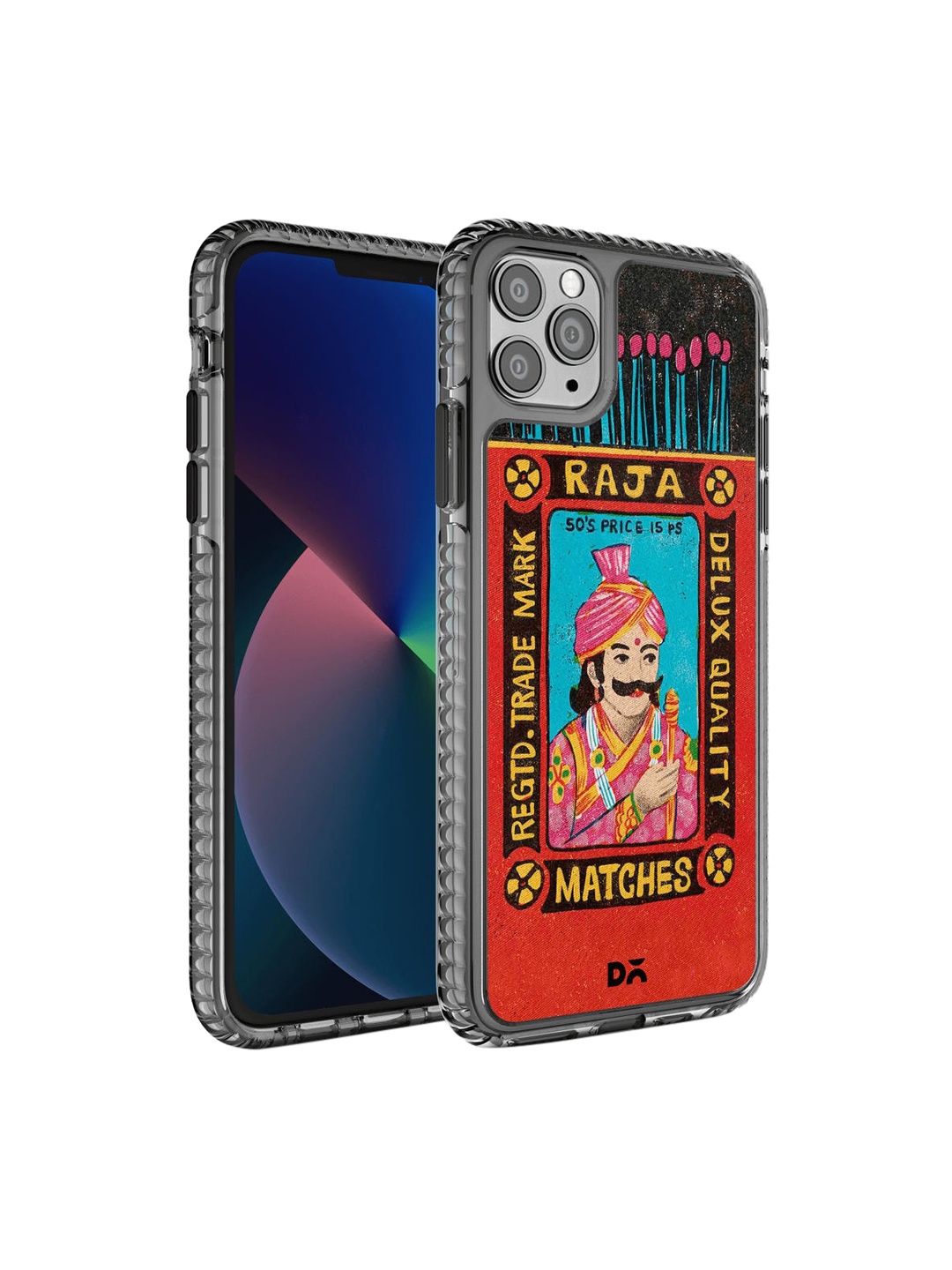 

DailyObjects Black & Red Raja Matchbox Stride 2.0 iPhone 11 pro Back Case
