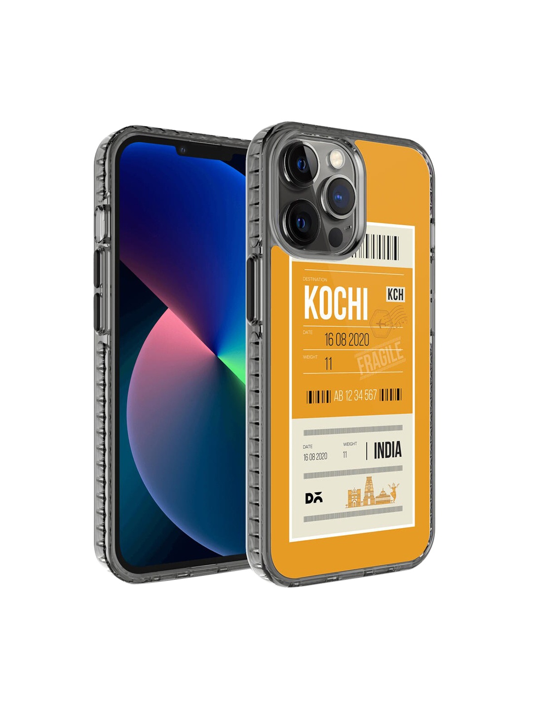 

DailyObjects Yellow & White Printed Kochi City Tag iPhone 12 Pro Phone Case