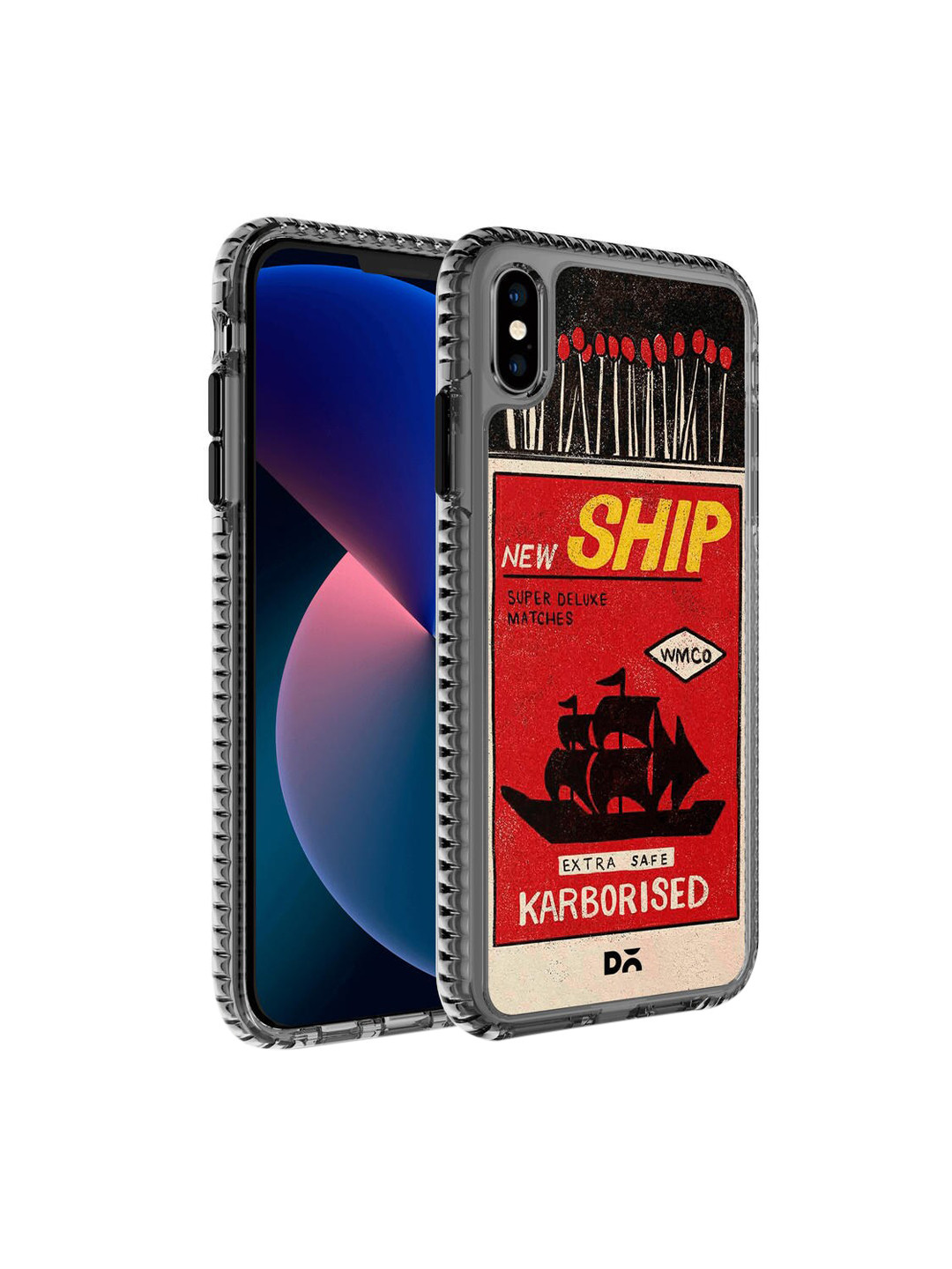 

DailyObjects Red & Yellow Printed iPhone XS Max Phone Case
