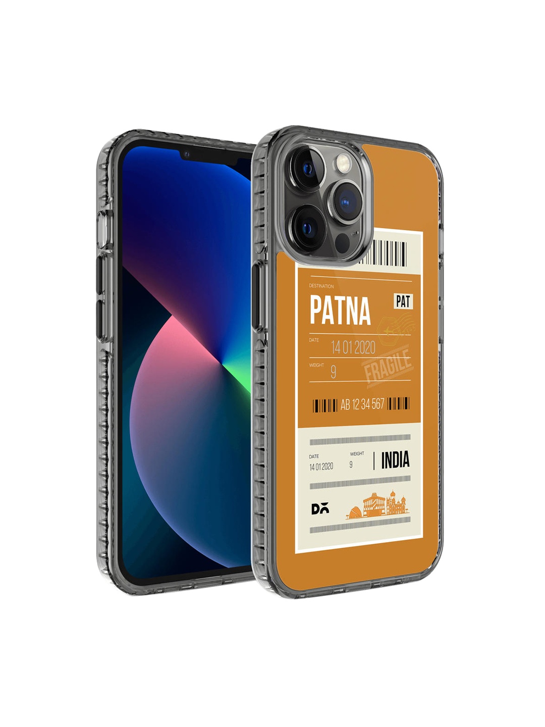 

DailyObjects Yellow & White Patna City Tag iPhone 12 Pro Back Case