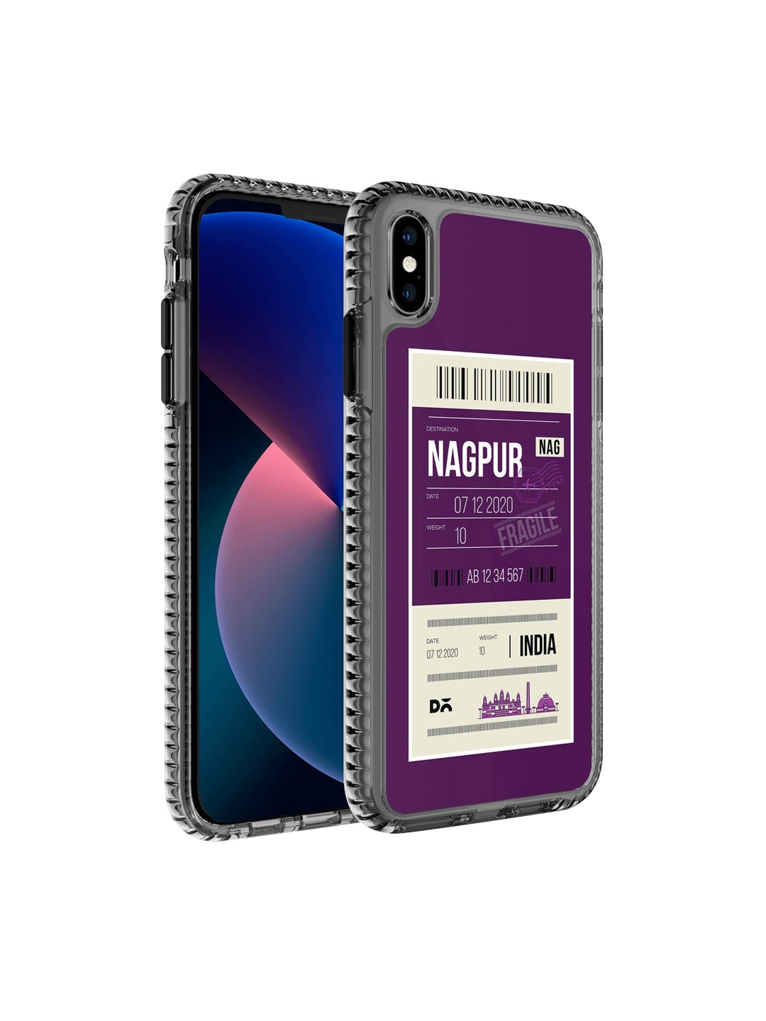 

DailyObjects Nagpur City Tag Stride 2.0 iPhone XS Max Phone Case, Purple