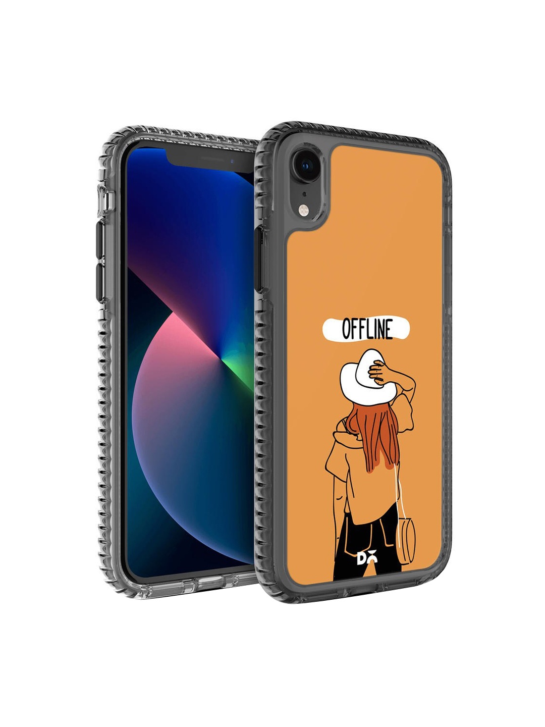 

DailyObjects Yellow & White Offline iPhone XR Back Case