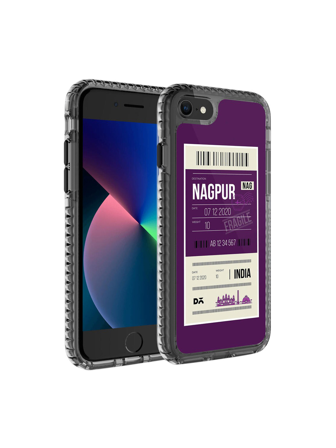 

DailyObjects Purple & White Nagpur City iPhone SE 2020 Back Case