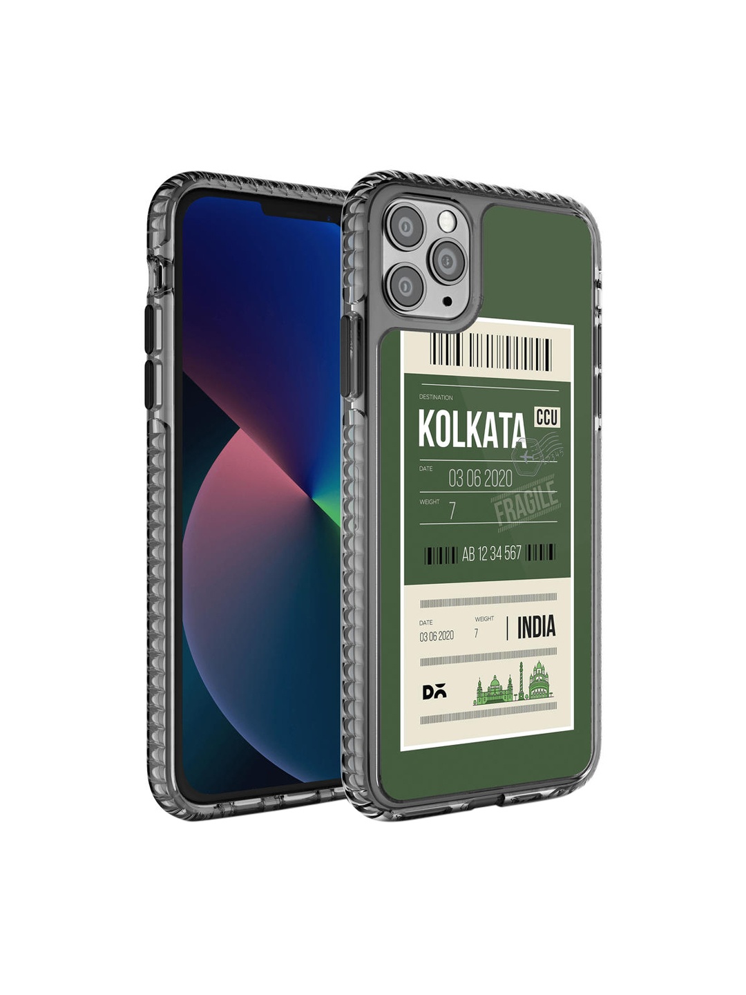 

DailyObjects Green & White Kolkata City Printed iPhone 11 Pro Phone Case