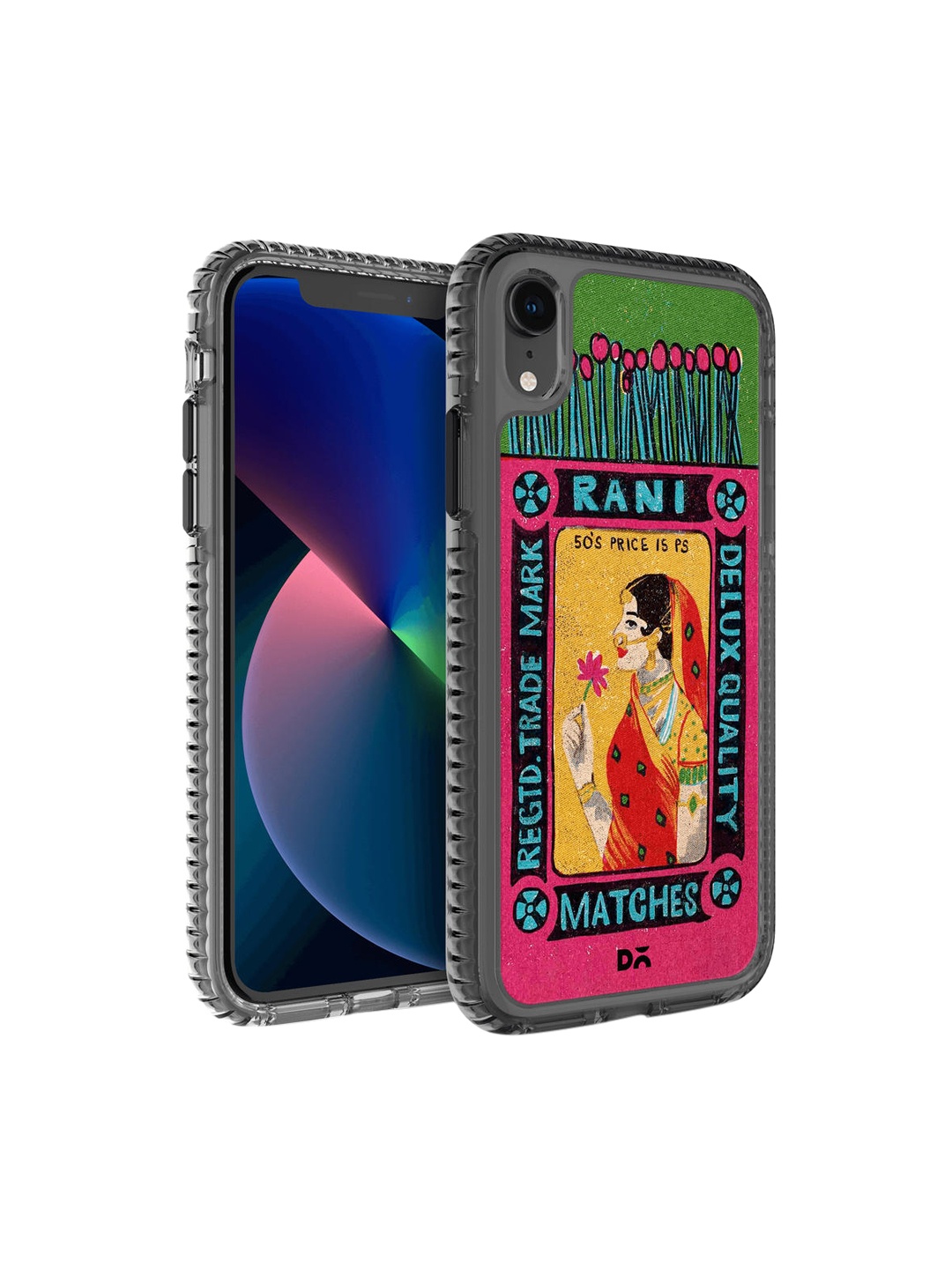 

DailyObjects Transparent & Olive Printed Stride 2.0 Case Cover For iPhone XR