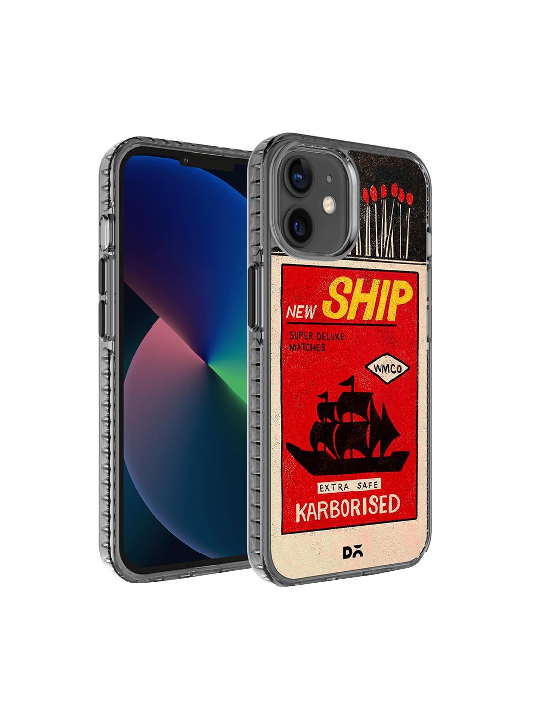 

DailyObjects Yellow & Red Printed New Ship Matchbox iPhone 12 Phone Case