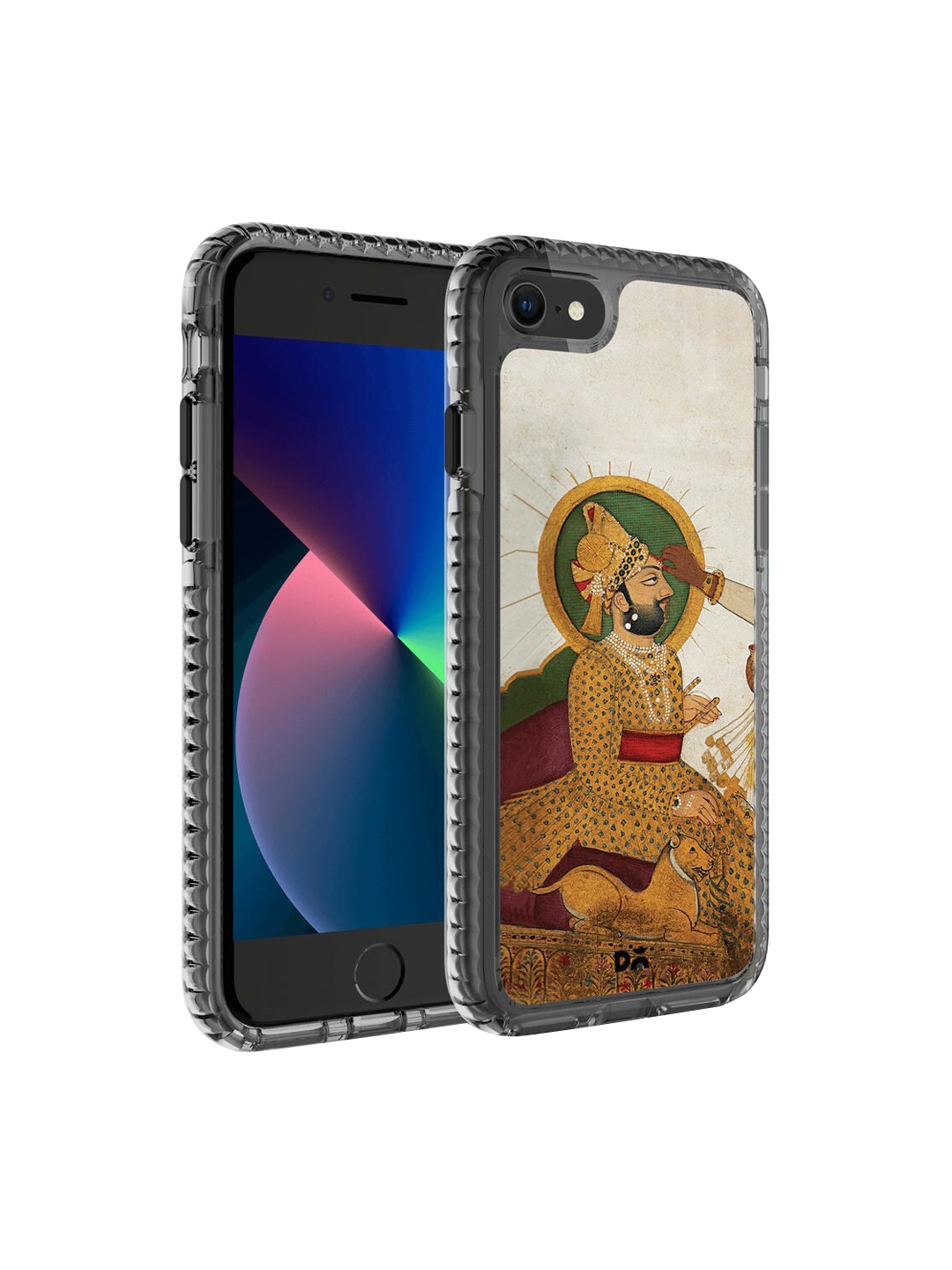 

DailyObjects Gold & Red Printed Royal Tiika iPhone 8 Phone Case, Off white