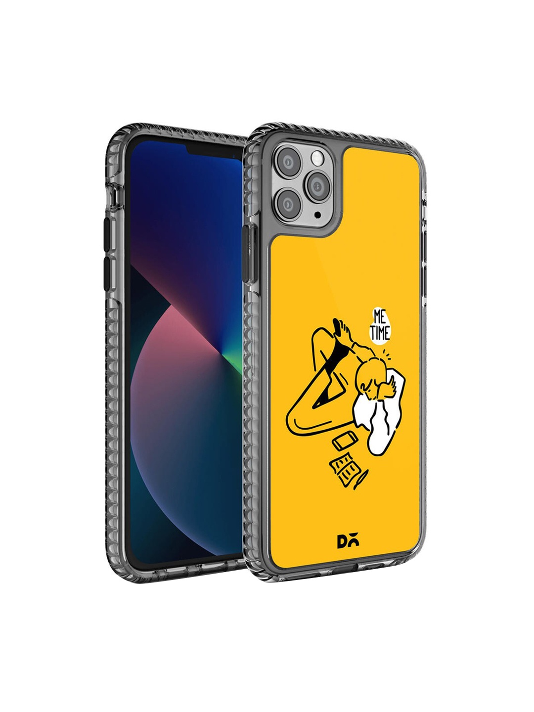 

DailyObjects Yellow & Black Me Time iPhone 11 Pro Max Back Case
