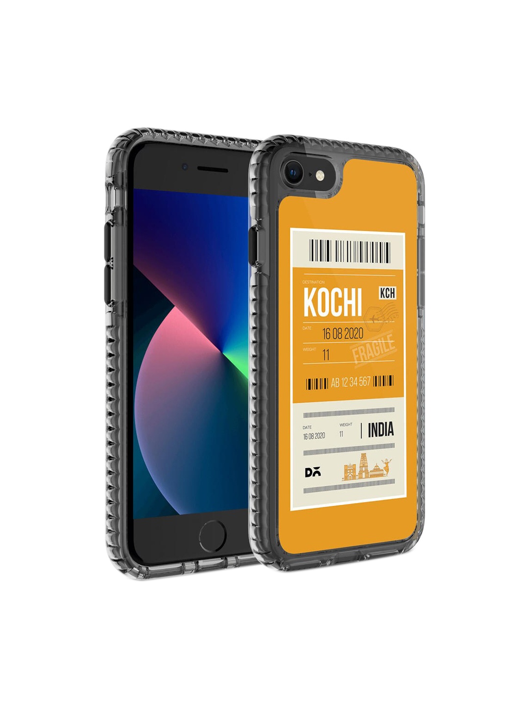 

DailyObjects Yellow & White Printed Kochi City Tag iPhone 7 Phone Case