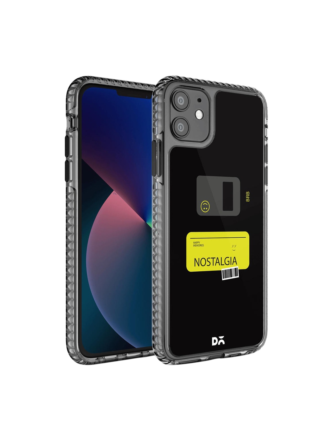 

DailyObjects Black & Yellow Nostalgia BRB iPhone 11 Back Case