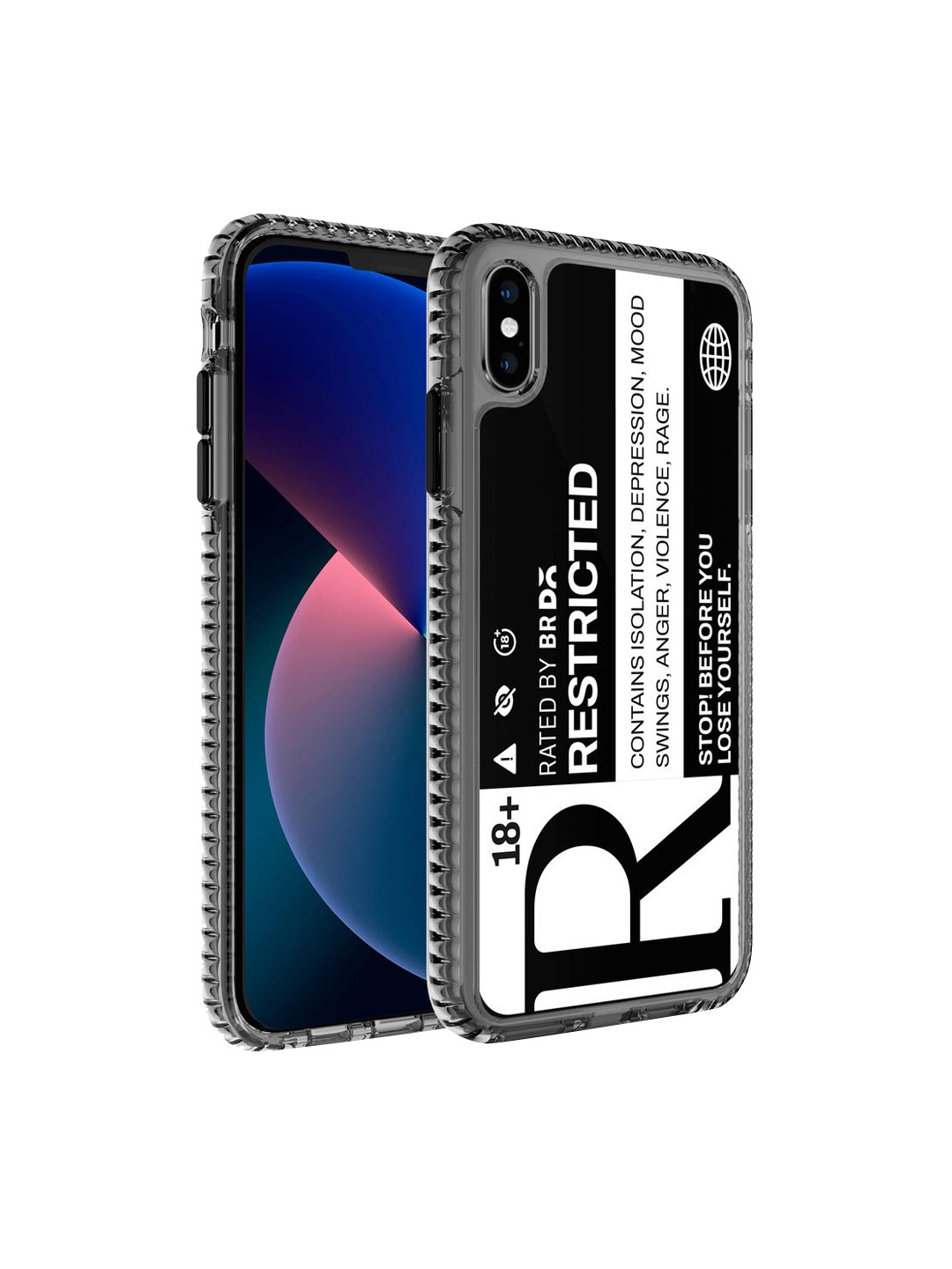 

DailyObjects Black & White Printed Restricted Stride 2.0 iPhone X Phone Case, Multi