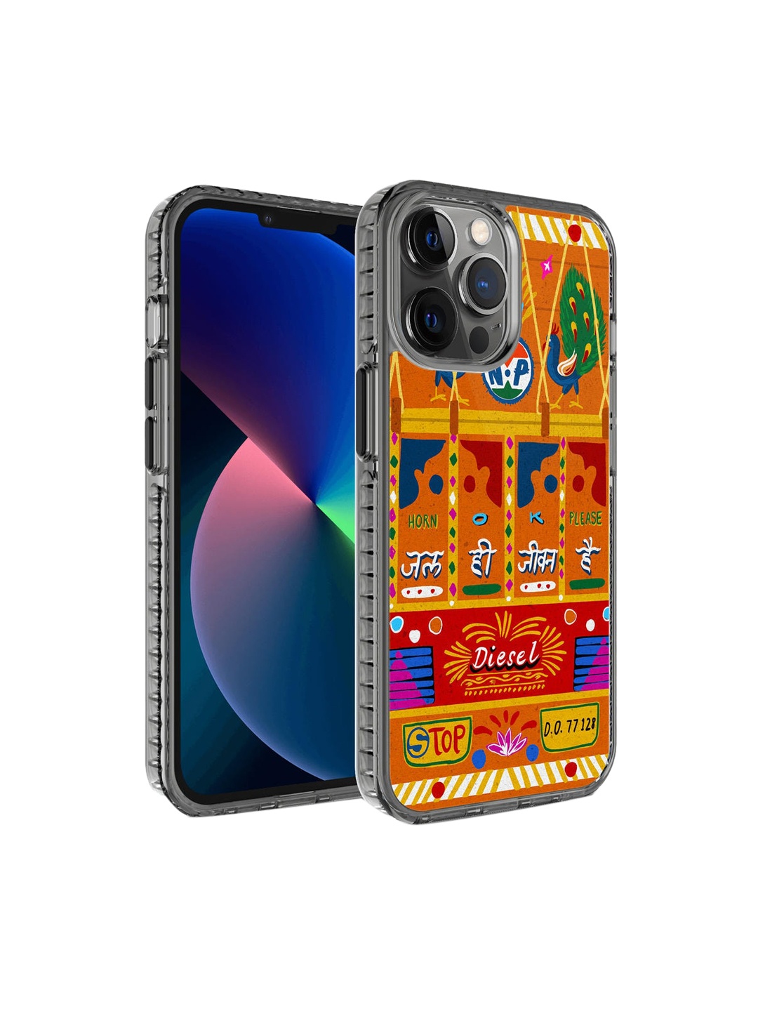 

DailyObjects Yellow & Blue Jal Jeevan Truckback iPhone 12 Pro Back Case