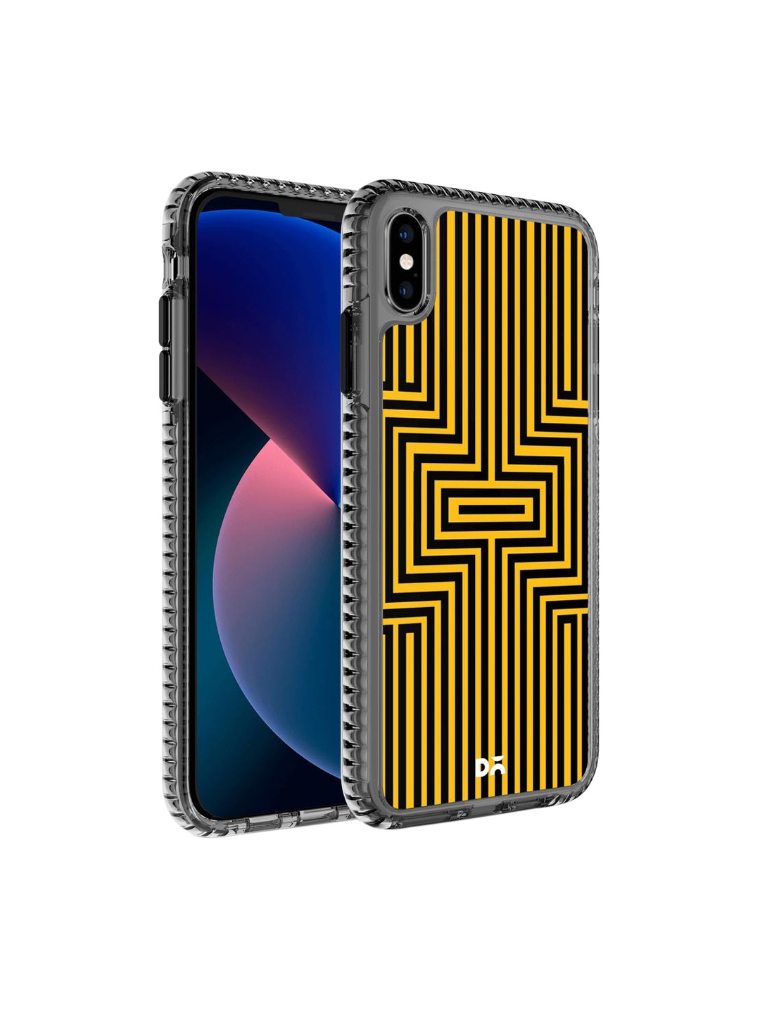 

DailyObjects Transparent & Yellow Printed Stride 2.0 Case Cover For iPhone XS