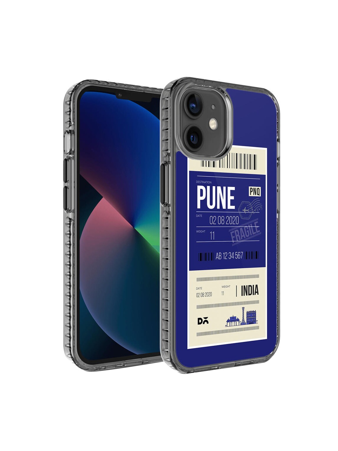 

DailyObjects Blue Printed Pune City Tag Stride 2.0 iPhone 2 Mini Phone Case