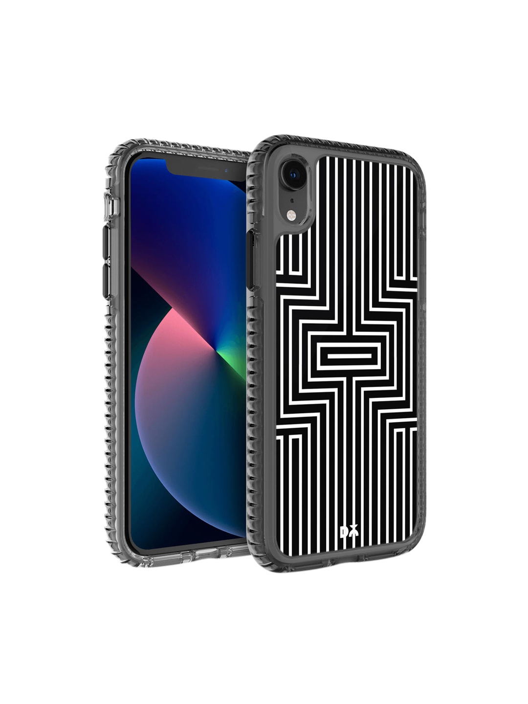 

DailyObjects Black & White Maze Printed iPhone XR Back Case