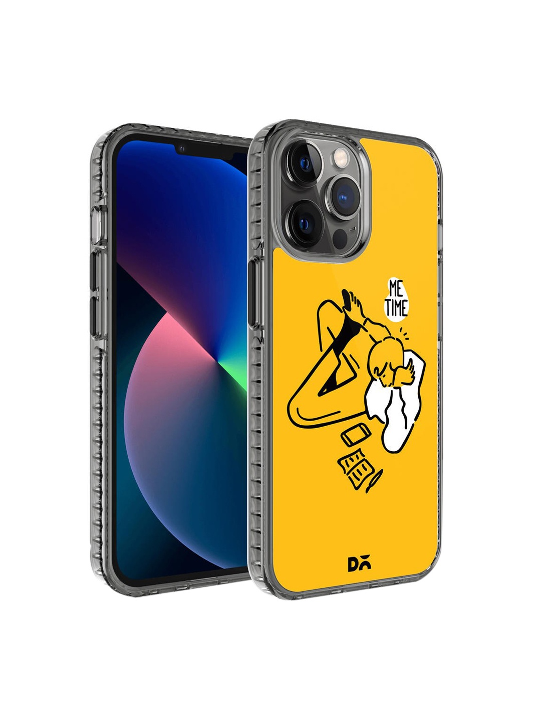 

DailyObjects Yellow Printed iPhone 12 Pro Max Back Case, Multi