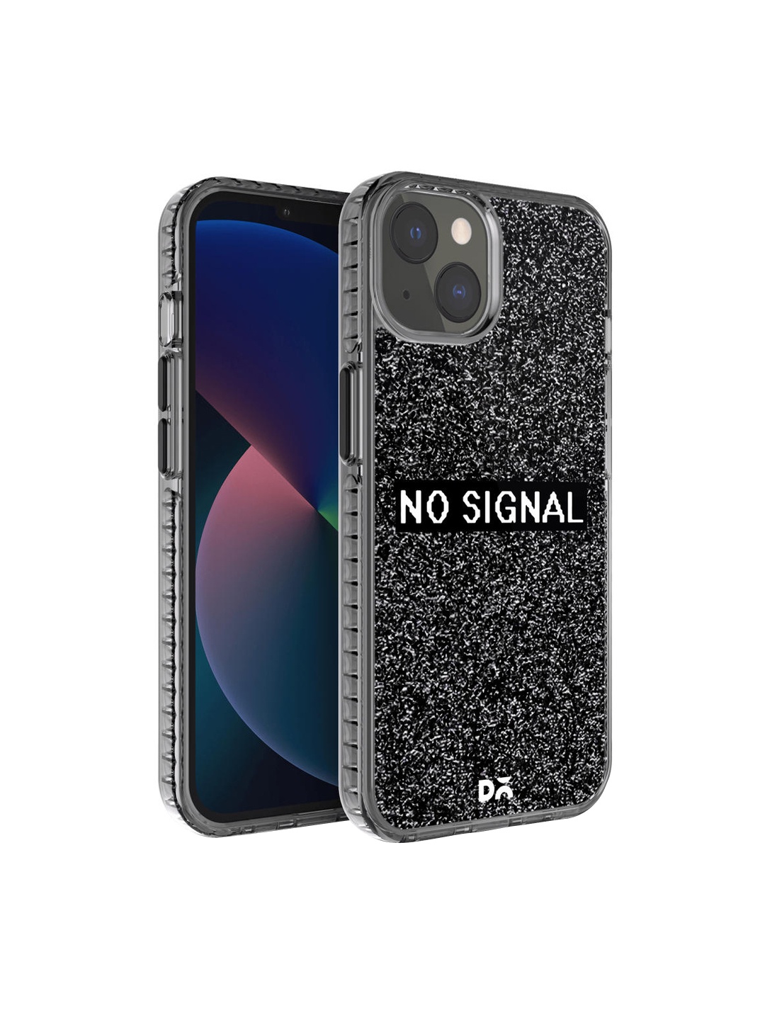 

DailyObjects Transparent & Black Printed Stride 2.0 Case Cover For iPhone 13 Mini
