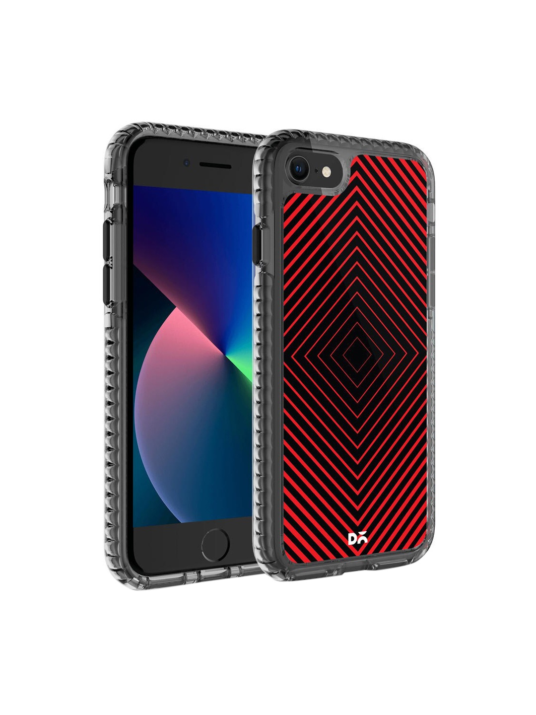 

DailyObjects Red & Black Rhombus iPhone SE 2020 Back Case
