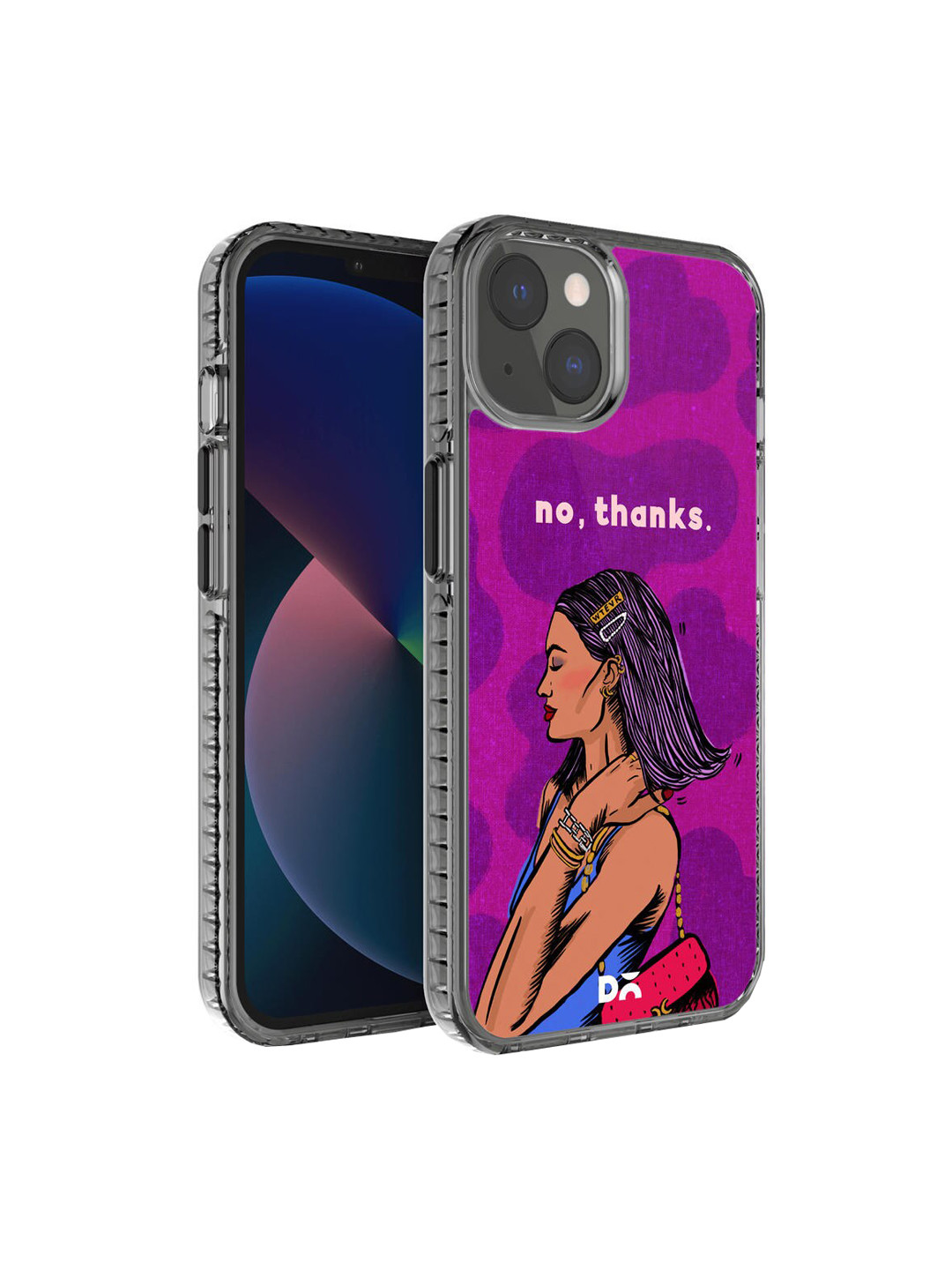 

DailyObjects Purple Printed iPhone 13 Mini Back Case