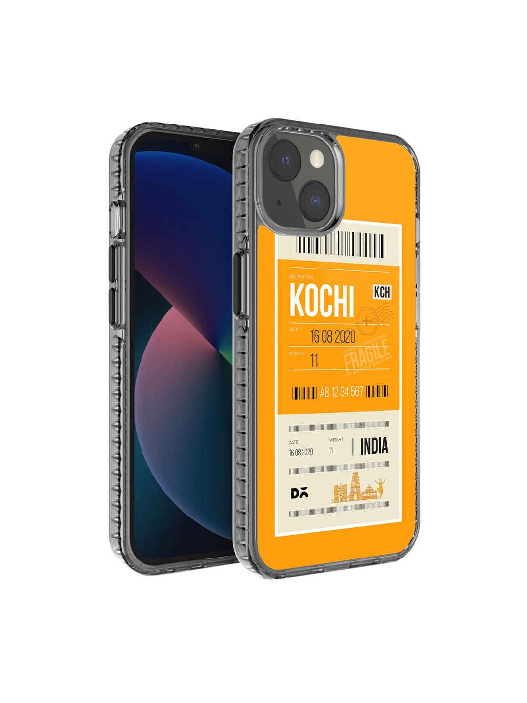 

DailyObjects Yellow & White Printed Kochi City Tag iPhone 13 Mini Phone Case