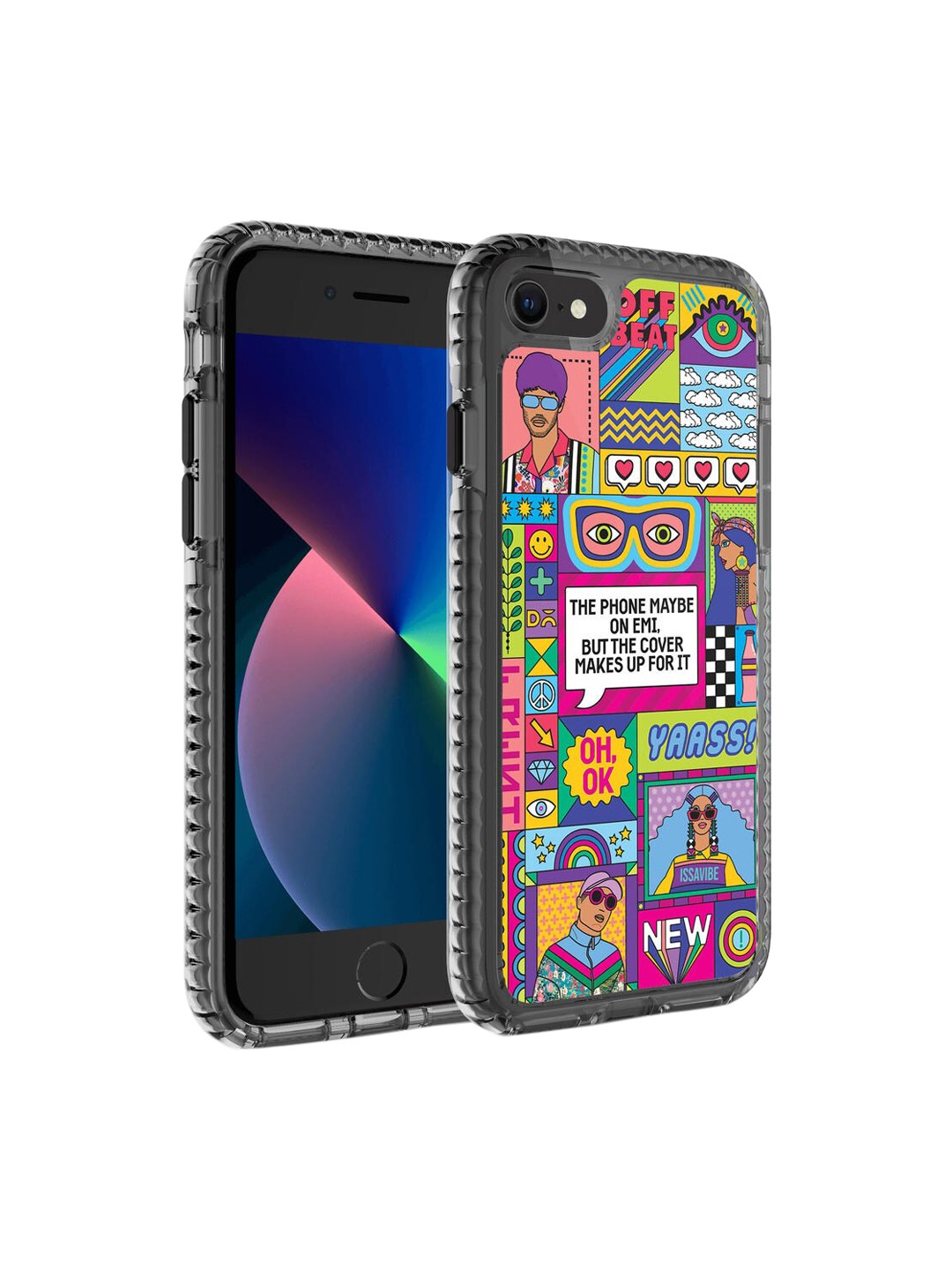 

DailyObjects Multicolored Printed iPhone SE 2020 Back Case Mobile Accessories, Multi
