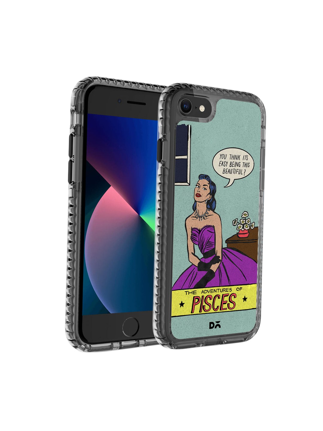 

DailyObjects Multicolor Pisces iPhone 7 Back Case, Green