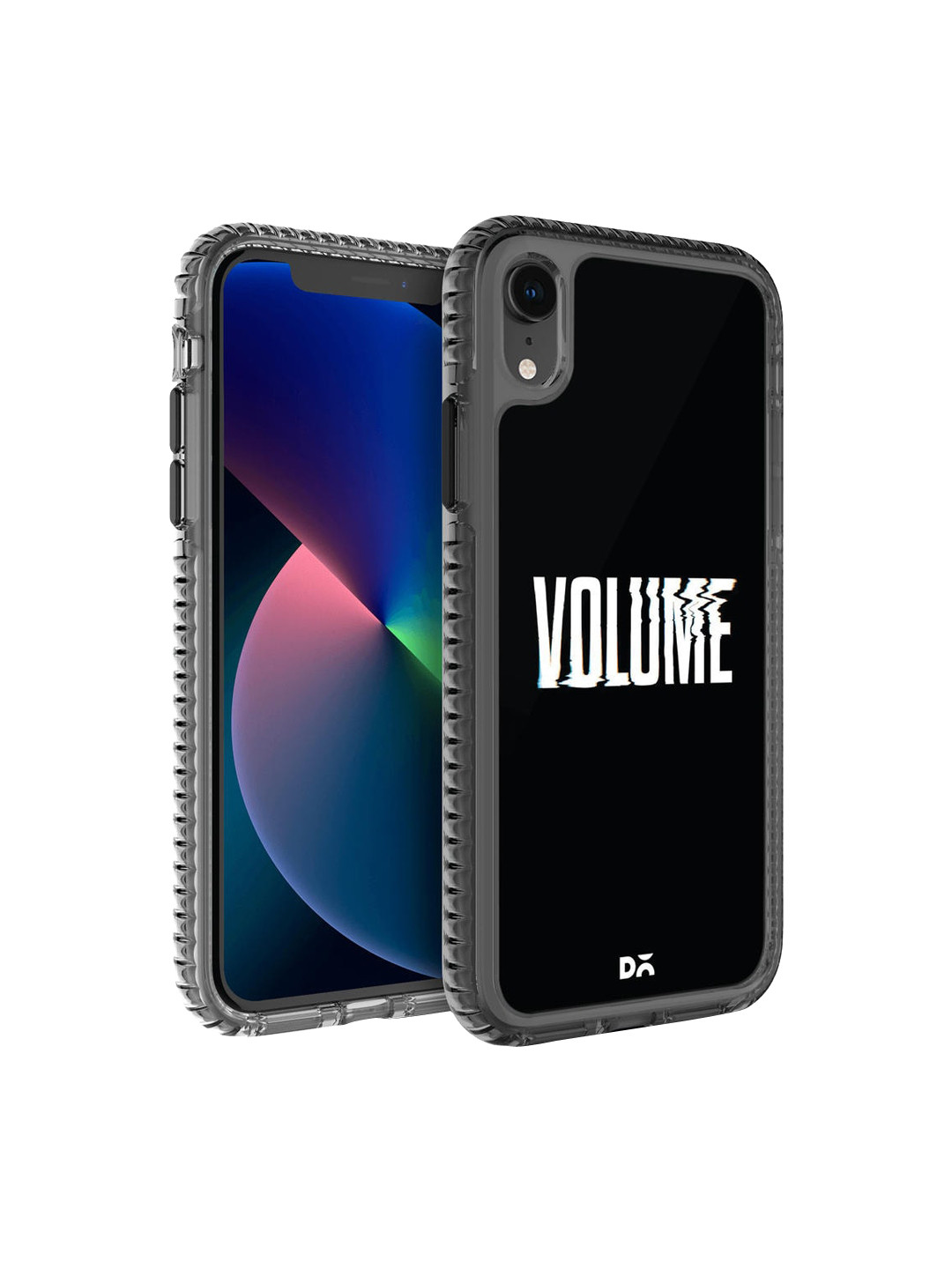 

DailyObjects Transparent & Black Printed Stride 2.0 Case Cover For iPhone XR