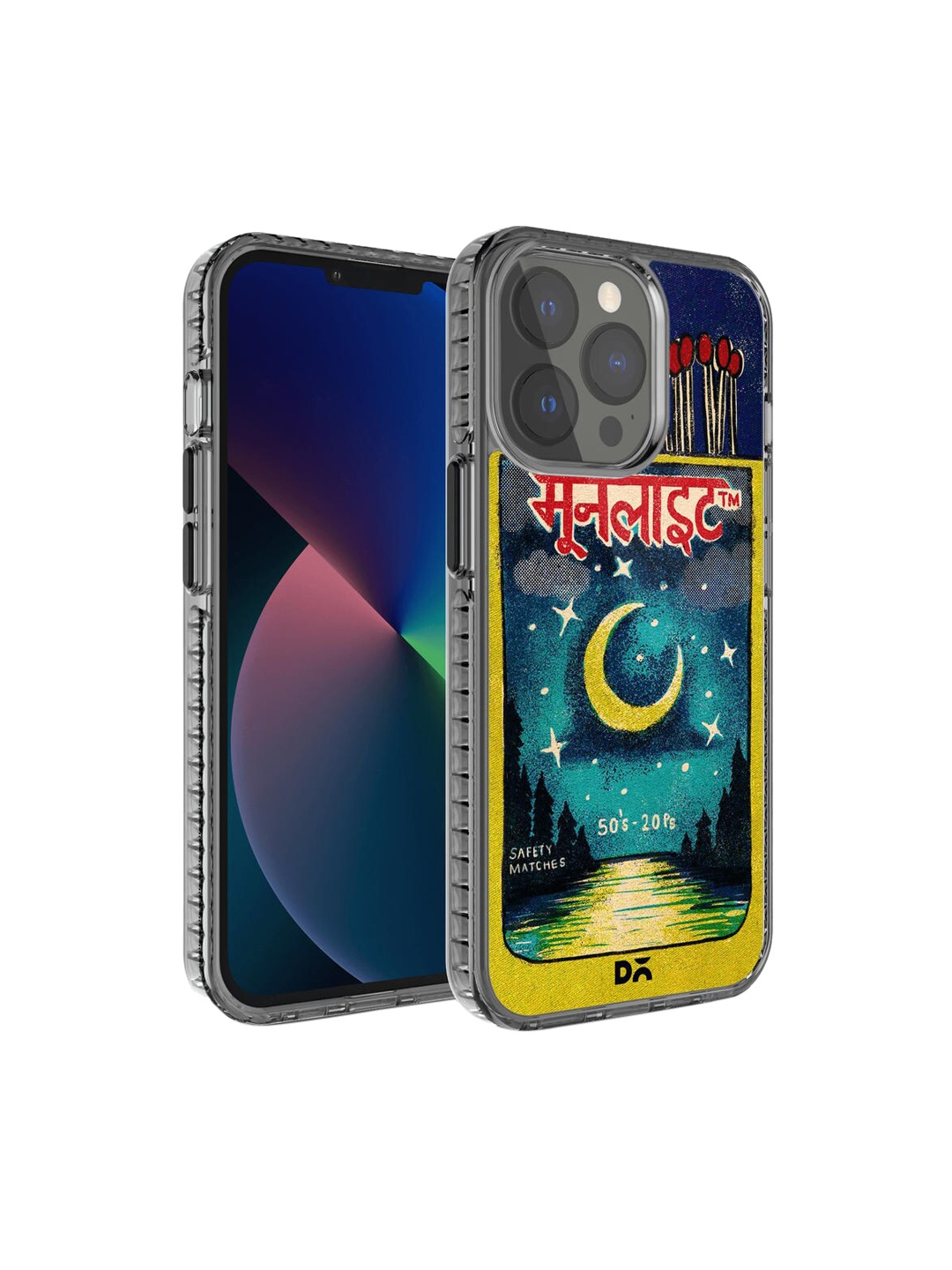 

DailyObjects Multicolor Moonlight Matchbox iPhone 13 Pro Back Case, Blue