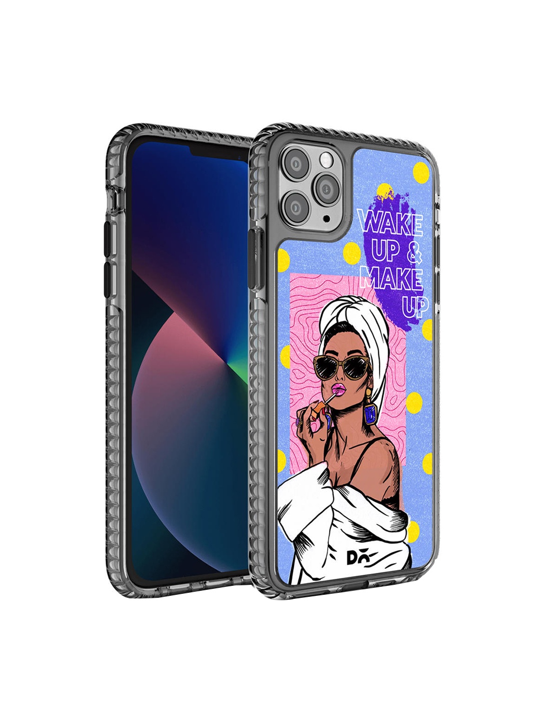 

DailyObjects Pink & Purple Printed iPhone 11 Pro Back Case, Multi