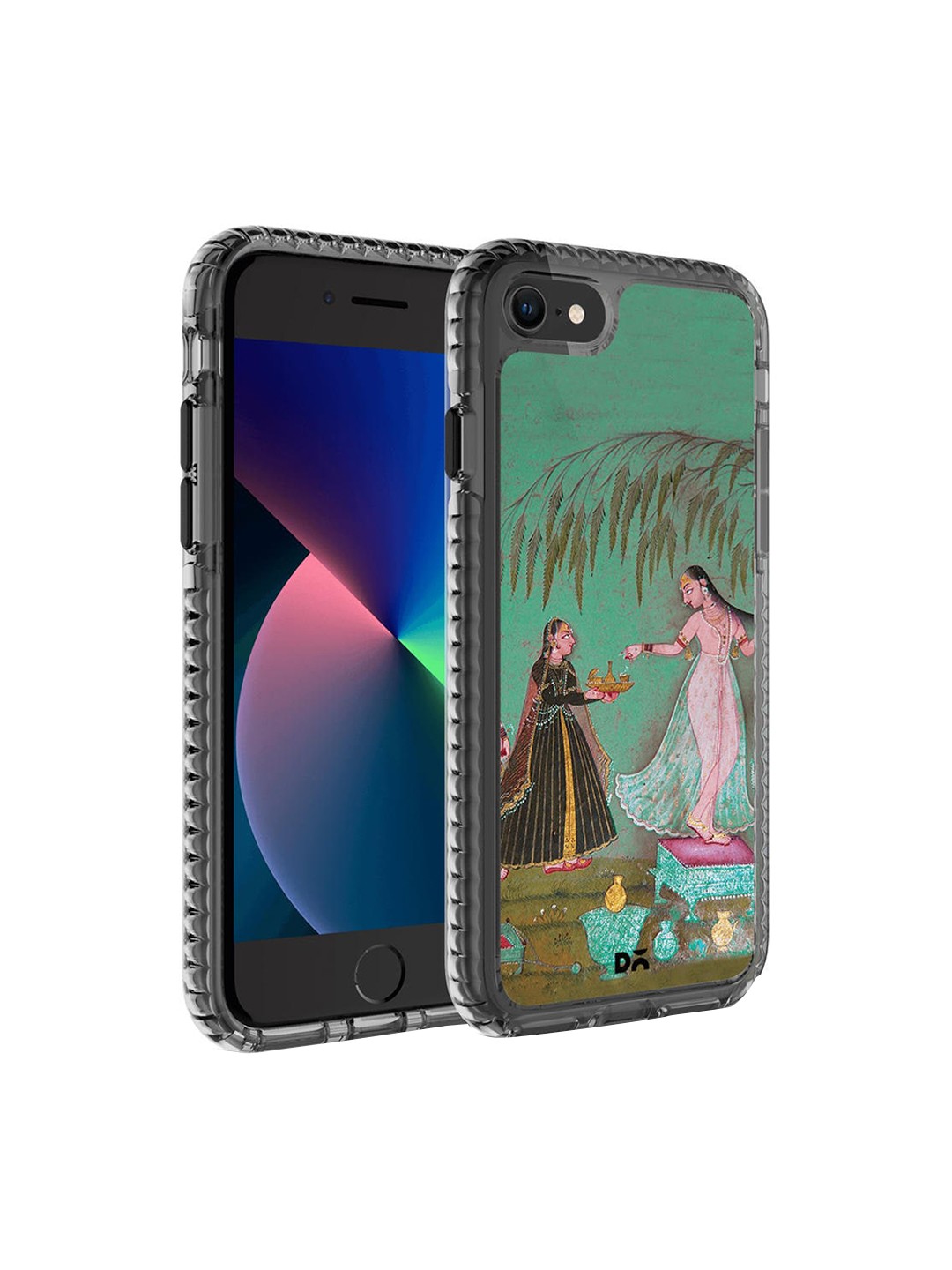 

DailyObjects Transparent 7 Green Printed Stride 2.0 Case Cover For iPhone 8