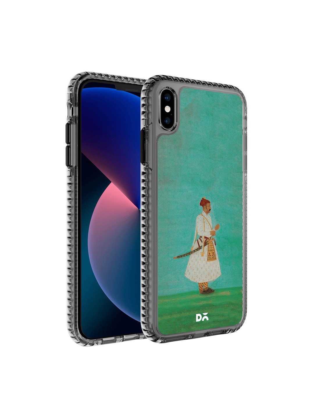 

DailyObjects Transparent & Green Warrior Printed iPhone XS Max Back Case