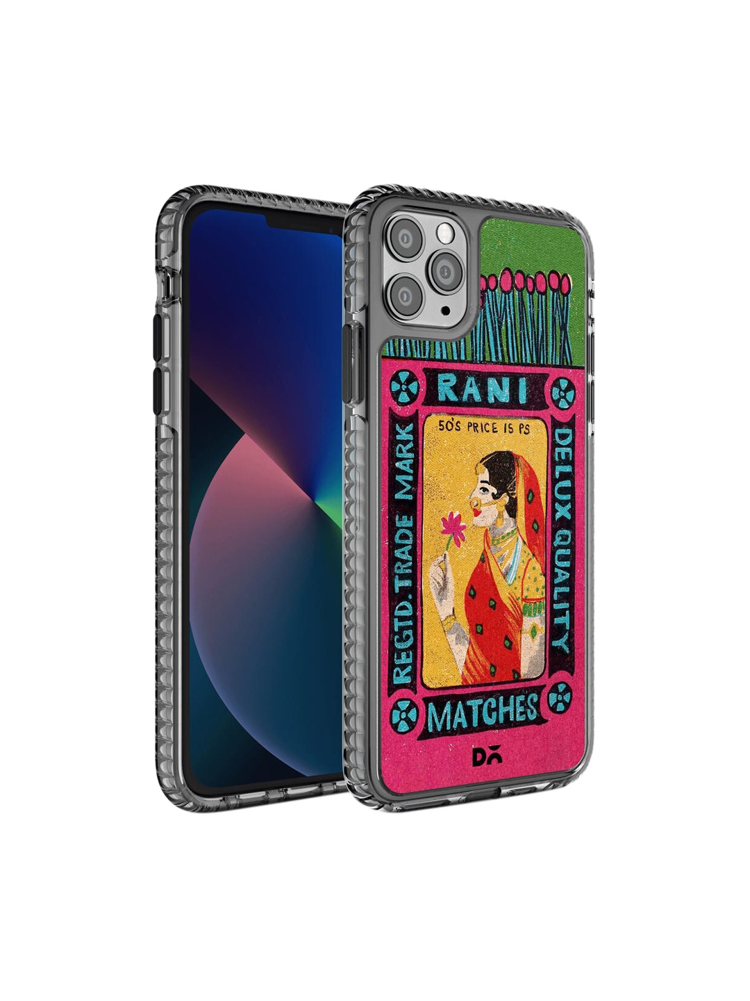 

DailyObjects Green & Pink Printed iPhone 11 Pro Max Back Case