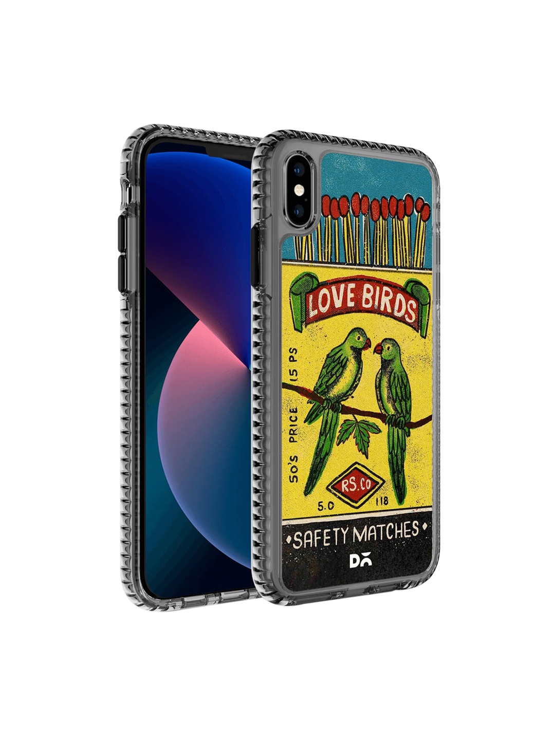 

DailyObjects Adults Multicolor Love Birds Matchbox Stride 2.0 Case Cover For iPhone XS, Multi