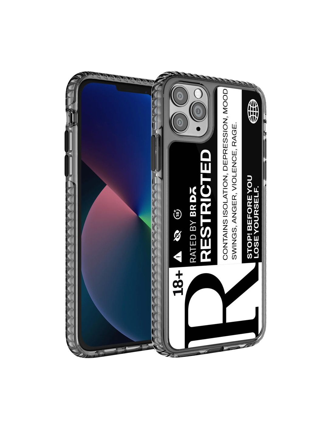 

DailyObjects Black & White Typography Printed iPhone 11 Pro Max Back Case Cover