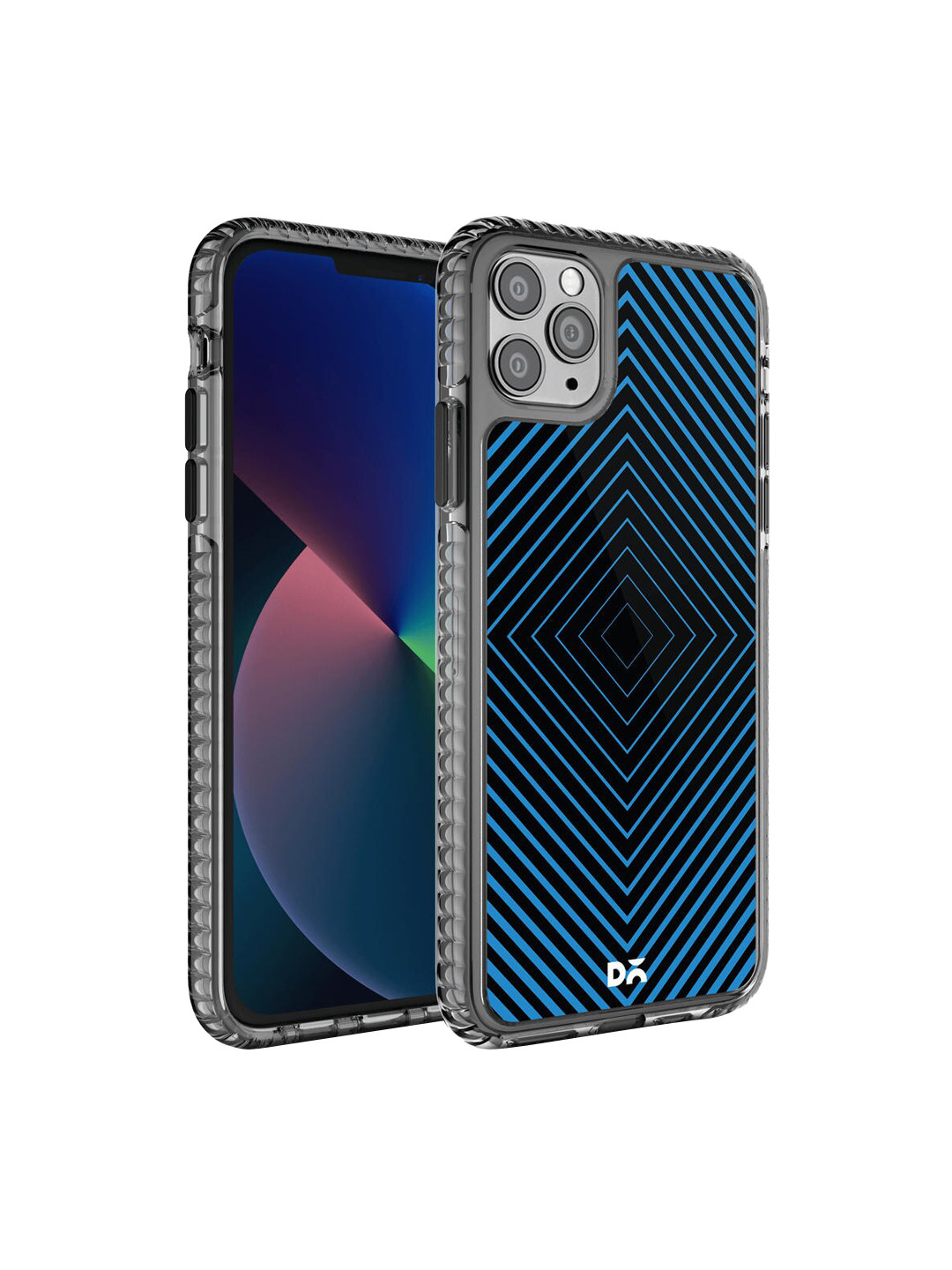 

DailyObjects Blue & Black Stride Printed iPhone 11 Pro Max Phone Case