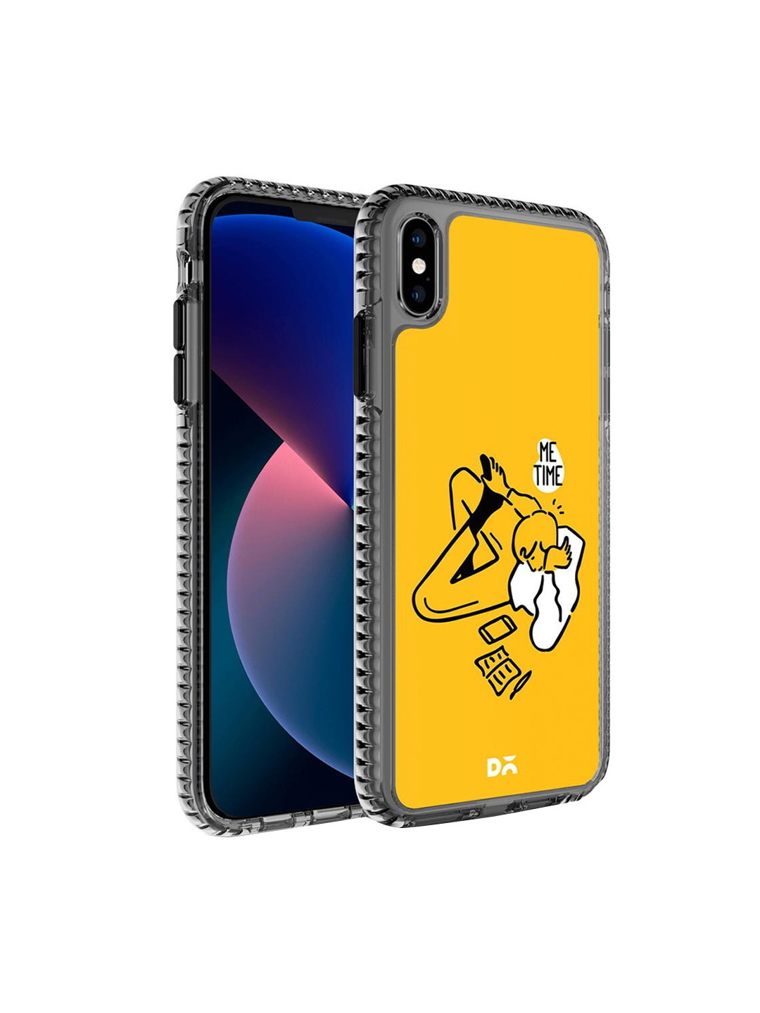 

DailyObjects Yellow & Black Stride Printed iPhone X Phone Case