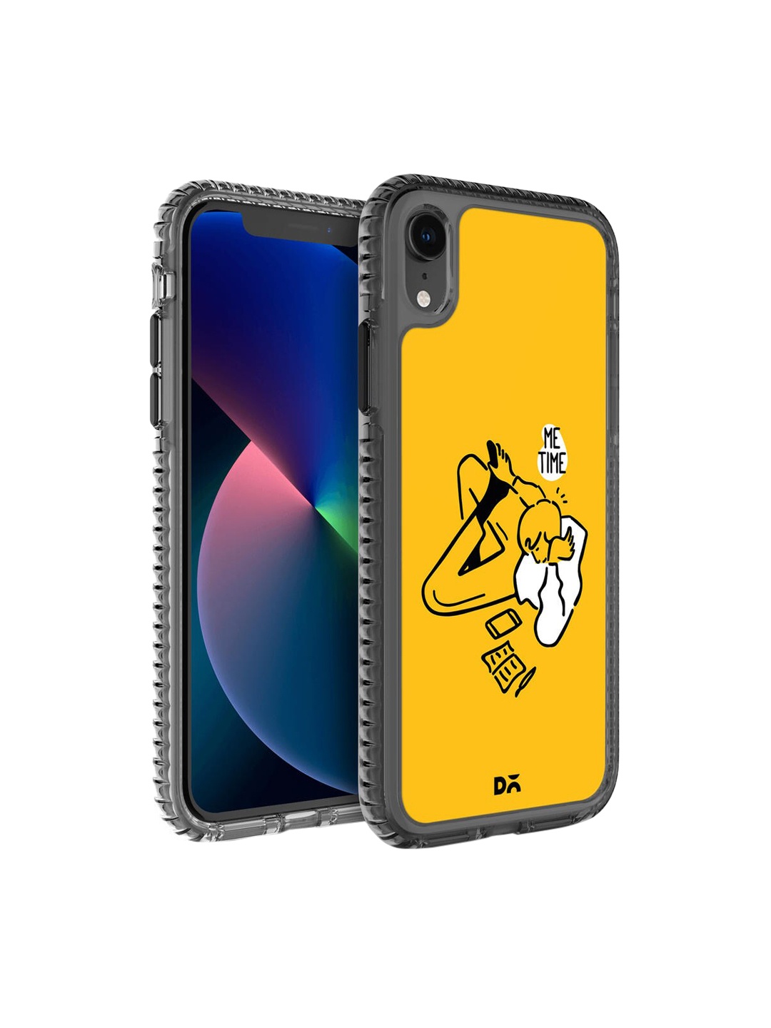 

DailyObjects Adults Yellow Printed Me Time Stride 2.0 iPhone XR Phone Case