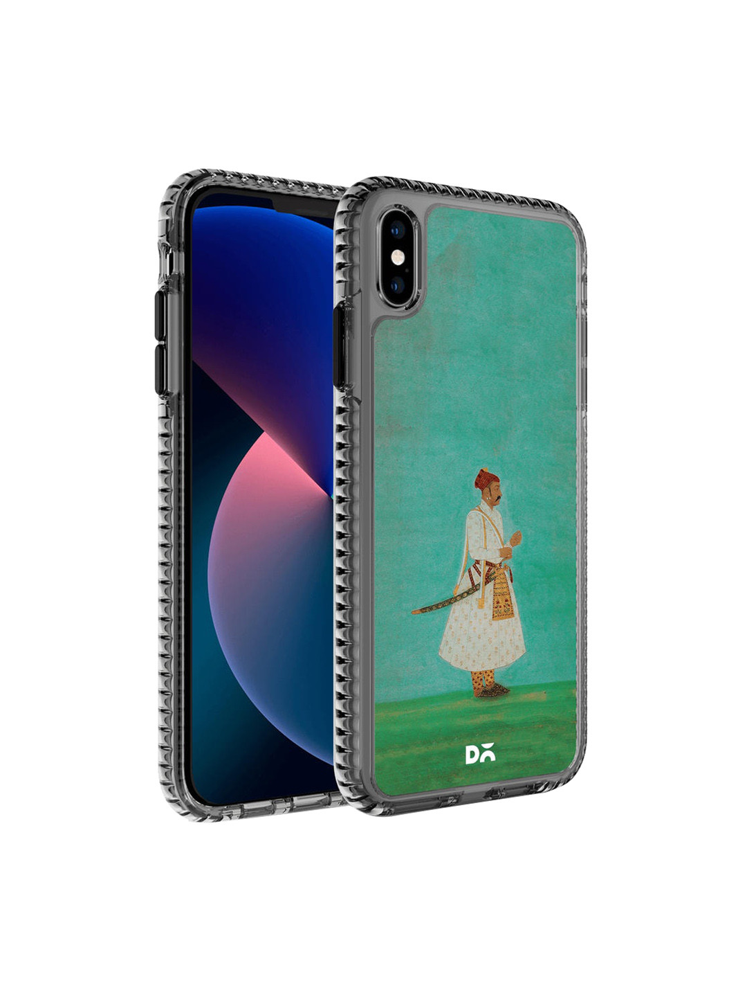 

DailyObjects Adults Off White & Green Rajput Warrior Full Stride iPhone X Back Case