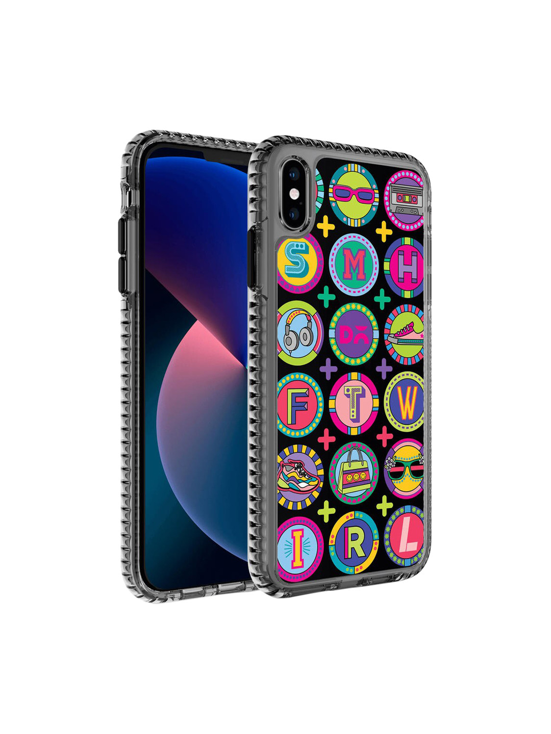 

DailyObjects Adults Multicolor Millennial Lingo Stride iPhone XS Back Case, Multi