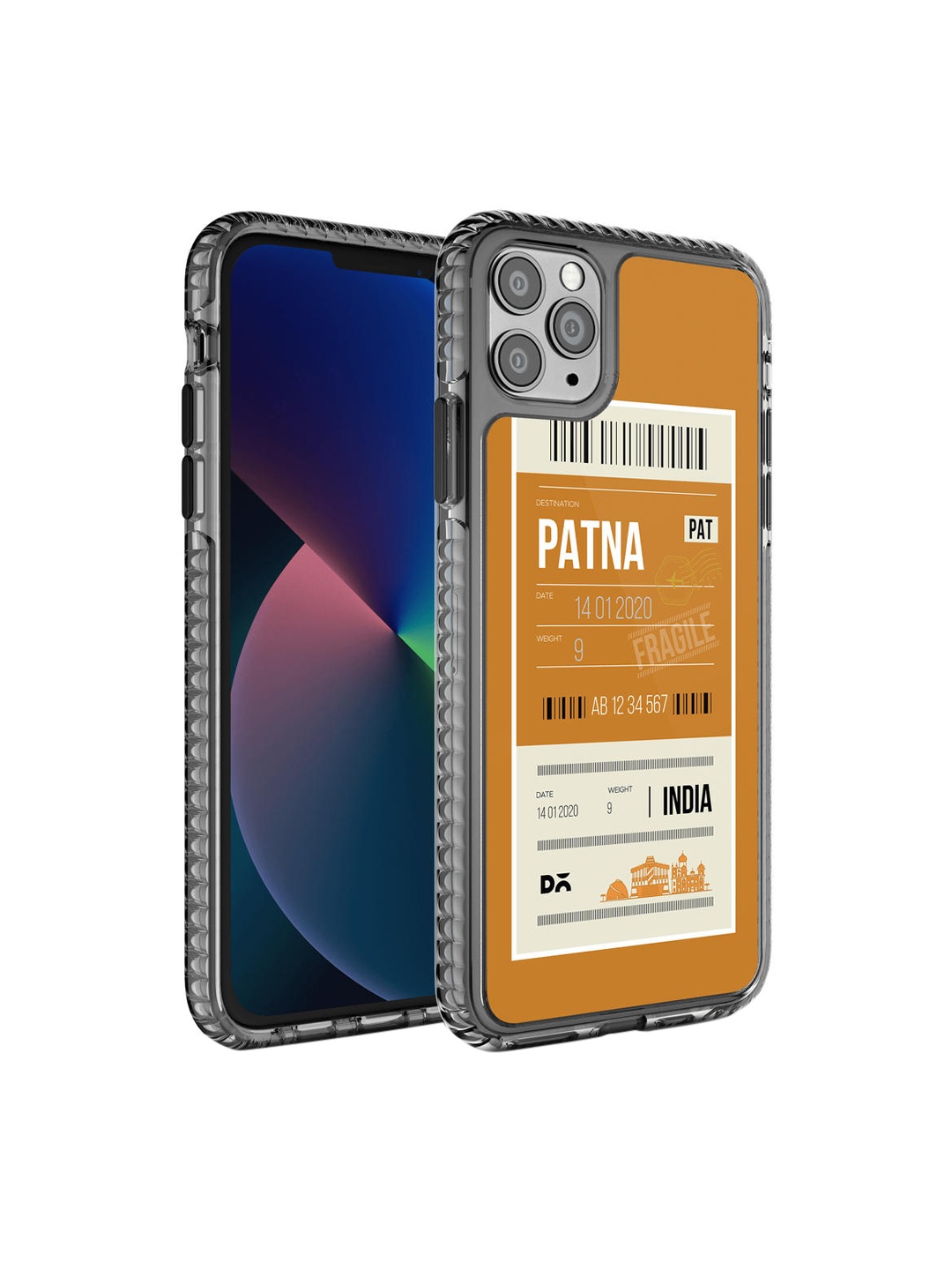 

DailyObjects Black & Mustard Patna City Tag Stride iPhone 11 Pro Back Case