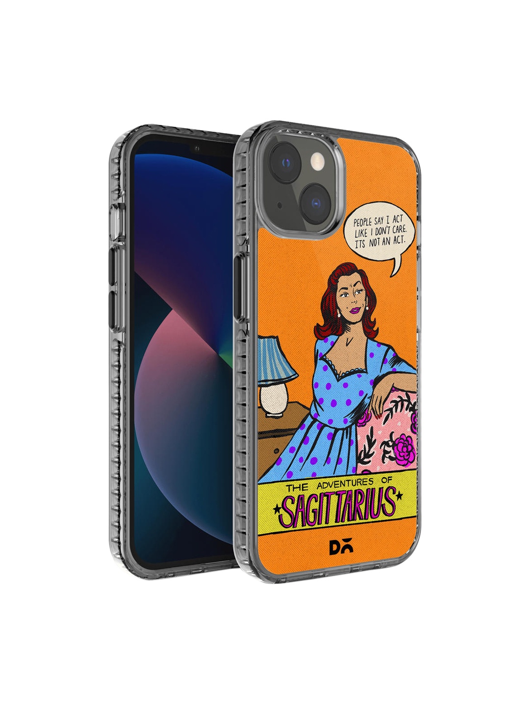 

DailyObjects Orange & Blue Stride Printed iPhone 13 Phone Case