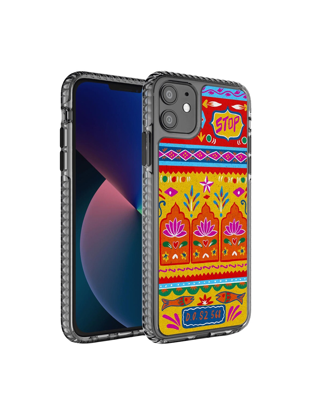 

DailyObjects Adults Multicolor Rangeen Artist Truck back Stride iPhone 11 Back Case, Multi