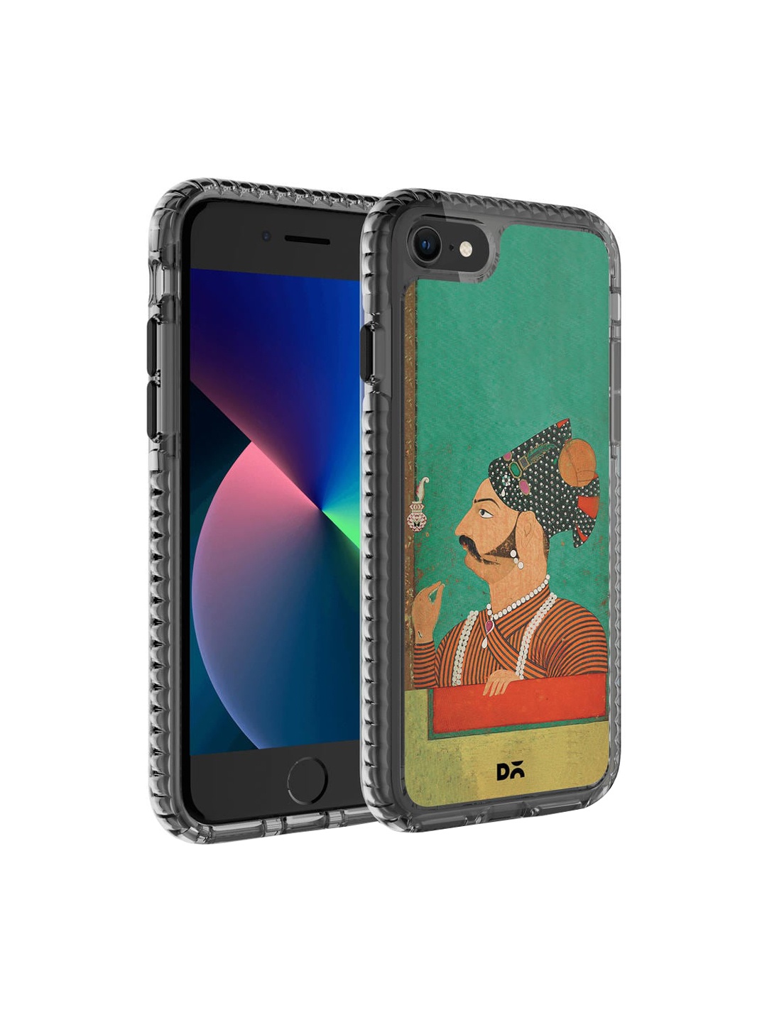 

DailyObjects Black & Green Rajput Facial Hair Stride iPhone 8 Back Case