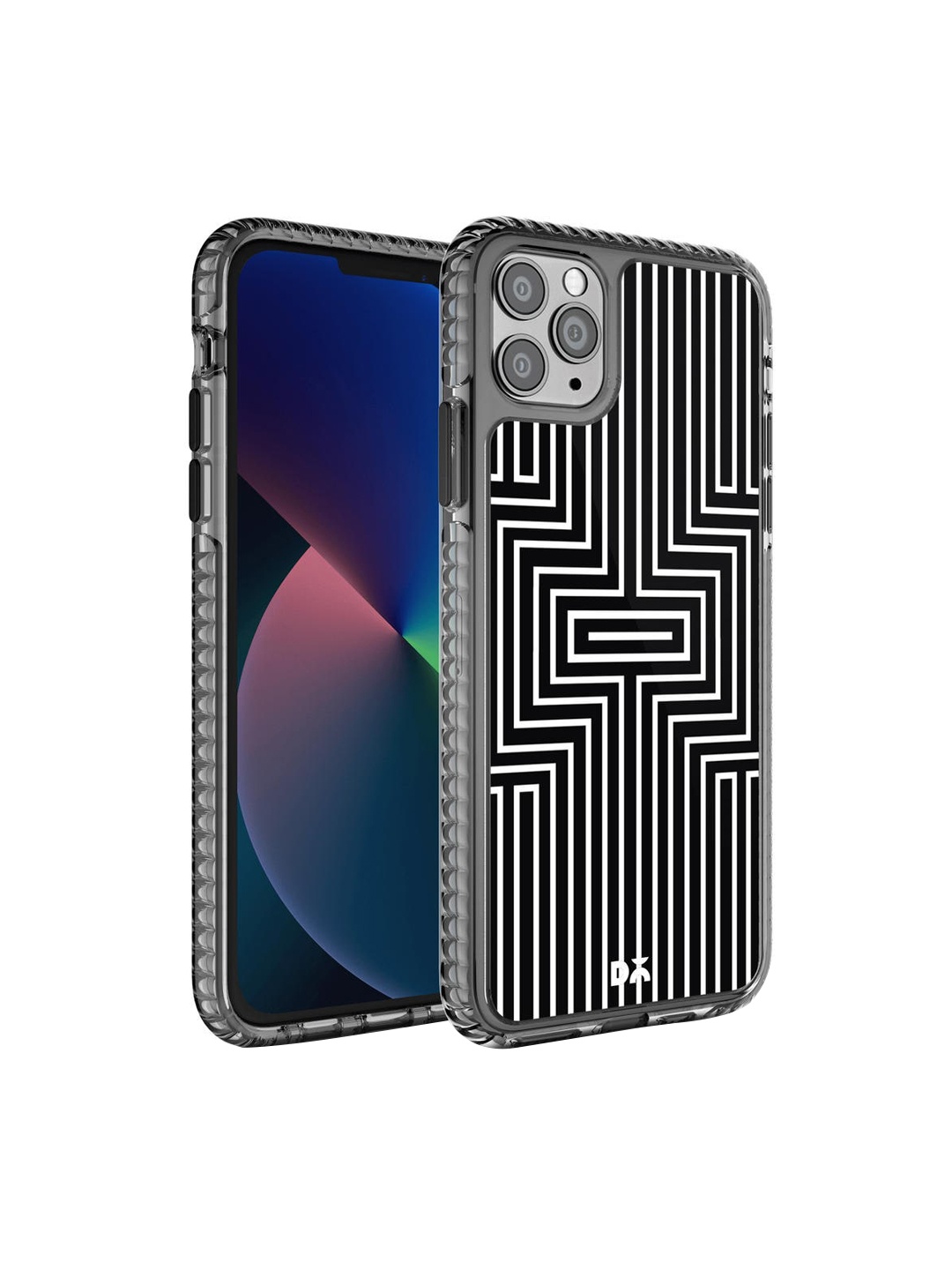 

DailyObjects Adults Black & White Maze Printed Stride 2.0 iPhone 11 Pro Phone Case