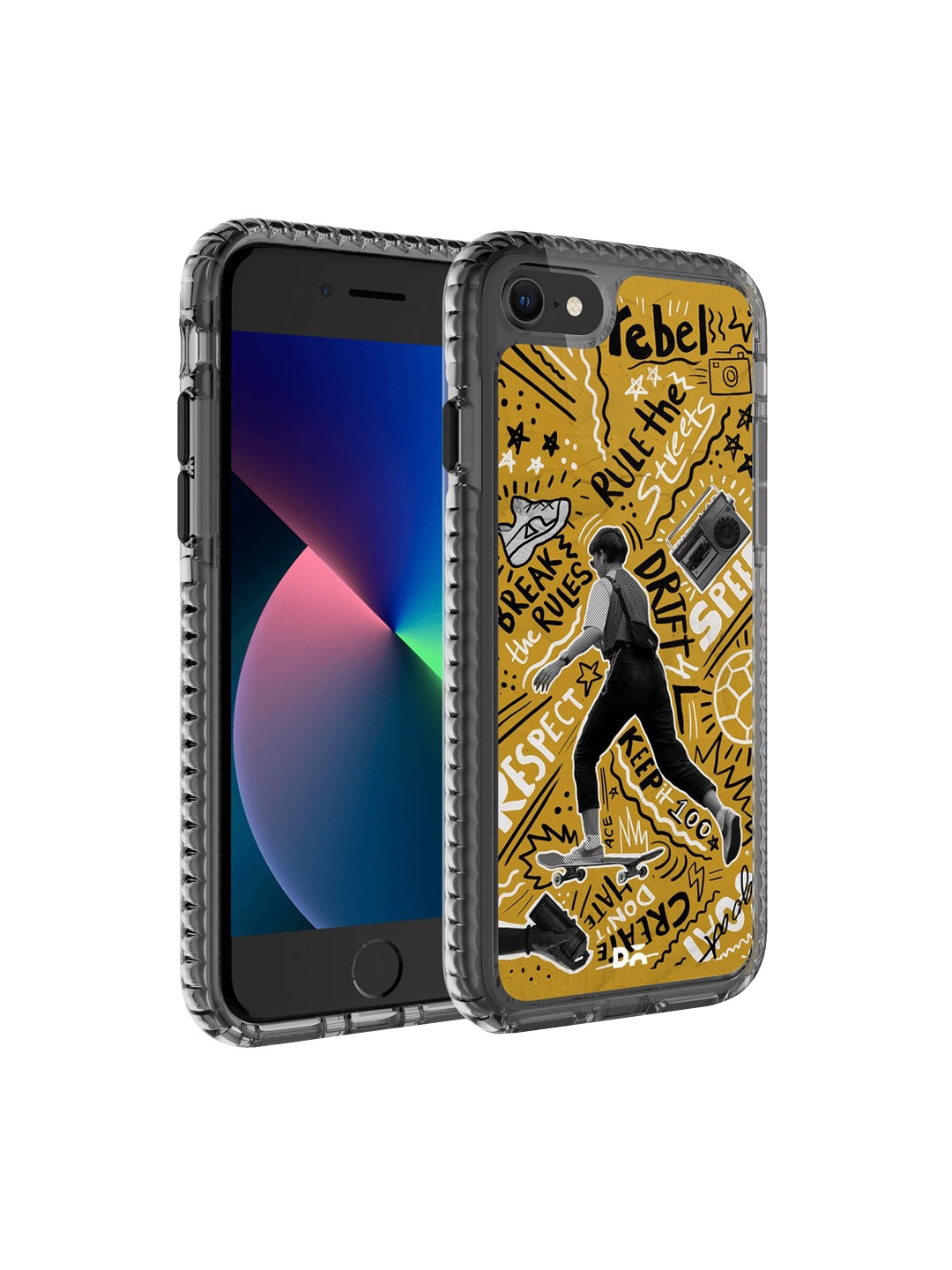 

DailyObjects Multi-Coloured Printed Rule The Streets iPhone 8 Phone Case