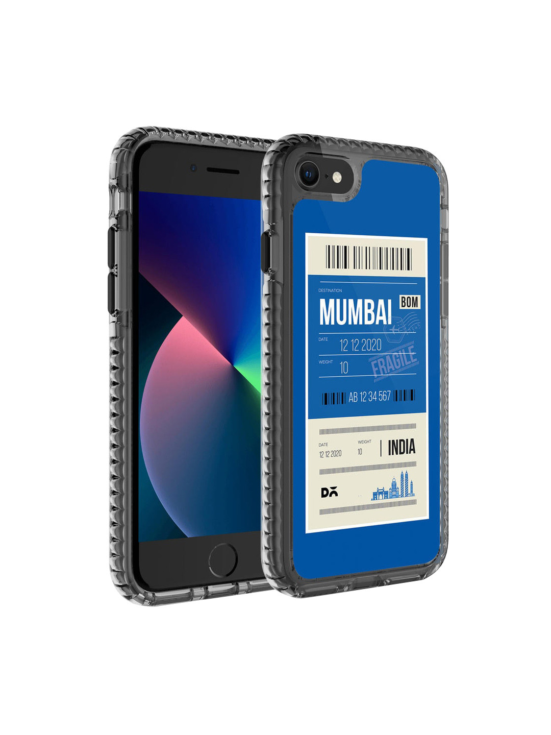 

DailyObjects Blue Printed Mumbai City Tag Stride 2.0 iPhone SE 2020 Phone Case