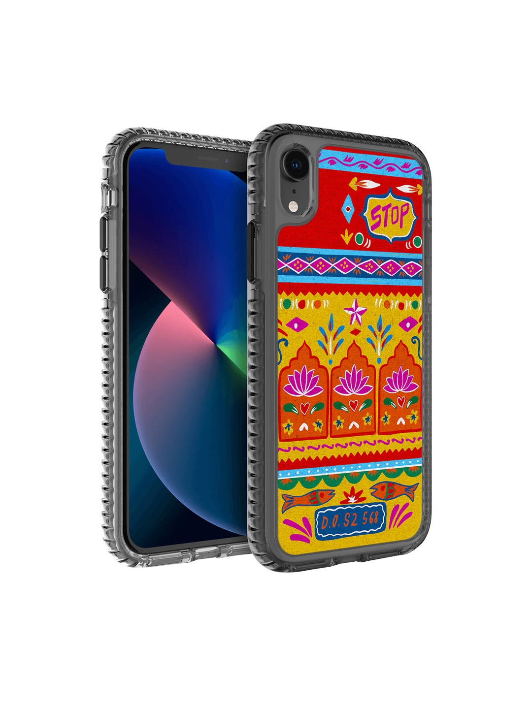 

DailyObjects Multicolor Printed Rangeen Artist Truckback iPhone XR Phone Case, Pink