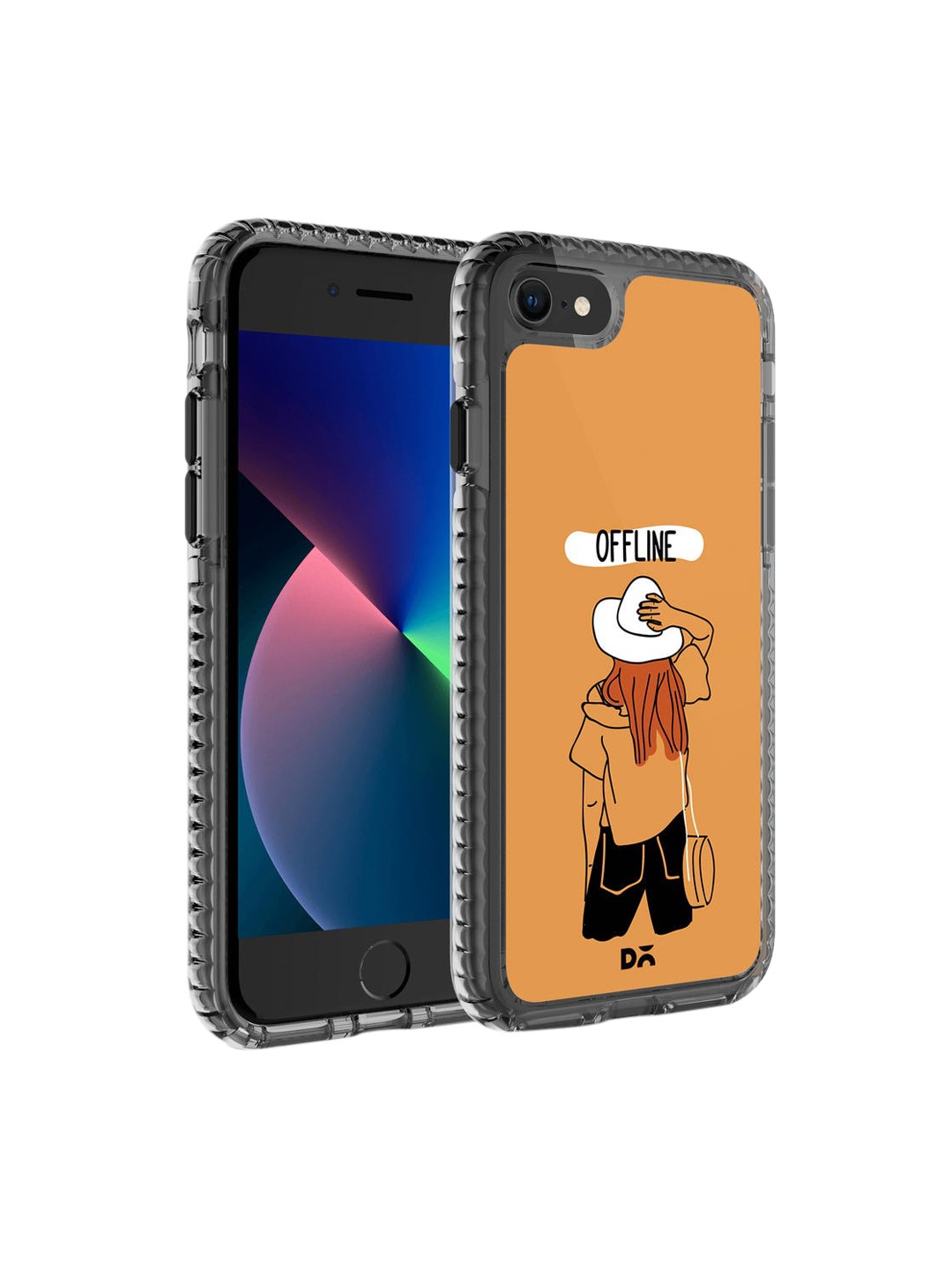 

DailyObjects Mustard Yellow & White Printed Offline iPhone 7 Phone Case