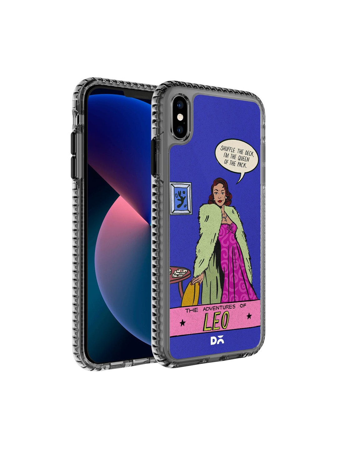 

DailyObjects Blue & Purple Printed Leo Stride iPhone XS Phone Case