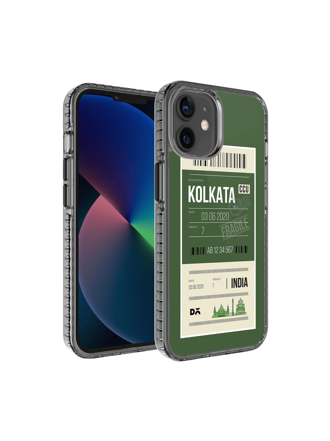 

DailyObjects Green & White Kolkata City iPhone 12 Back Case